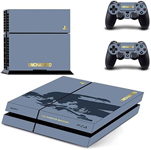 PS4 Uncharted Vinyl Skin Decal Cover for Playstation 4 System Console and Controllers