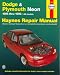Book Haynes Dodge & Plymouth Neon Automotive Repair Manual: 1995 Through 1998 (Haynes Automotive Repair Manuals)