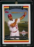 2006 Topps Albert Pujols St. Louis Cardinals Limited Edition Baseball Card - Shipped In Protective Screwdown Display Case!