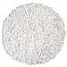 Premium Jersey T-Shirt Cotton Shag Rug 4' 9'' Round (WHITE)