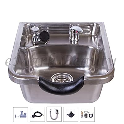 Stainless Steel Brushed Shampoo Bowl Salon Sink for Barber or Beauty Salon TLC-1167