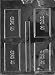 #1 DAD Business Card Candy Mold Chocolate
