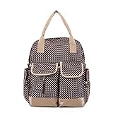 アイセレクト（i-select） 3WAY 多機能 マザーズバッグ リュック ショルダー 手提げ ママ バッグベビー (ブラウン)
