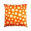 Dandelion Field Silk Pillow - Orange (20.5x20.5")