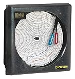 Circular Recorder,Temp and Humidity,6 In Dickson TH622