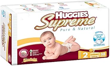 Huggies Supreme Pa&ntilde;ales, Etapa 2 Unisex, 228 pa&ntilde;ales (6 paquetes de 38 pa&ntilde;ales)