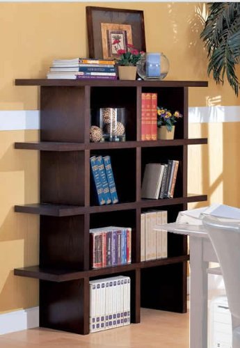 Wood Grain Finish Home Office Bookcase by Coaster Furniture On Sale