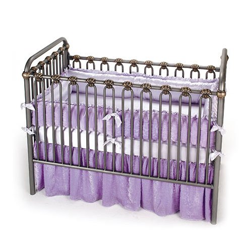 3 Piece Velvet and Satin Crib Bedding Set by Little Giraffe