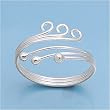 Sterling Silver Fashion Toe Ring - 2mm Band Width