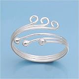Sterling Silver Fashion Toe Ring - 2mm Band Width
