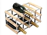 Rta 0540 Wine Rack Pine/Metal 12 Bottle