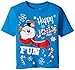 C-Life Little Boys 2-4t Short Sleeve Frosty The Snowman Holiday Shirt Turqoise