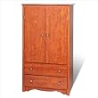 Prepac CDC-3359 Monterey 2 Drawer Armoire, Cherry