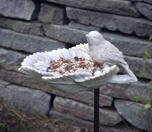 Evergreen Enterprises Mulberry & Yellow Warbler Stake Feeder