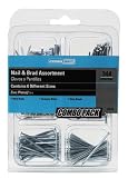 Crown Bolt 31372 344-Piece Zinc-Plated Nail and Brad Assortment
