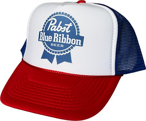 Pabst Blue Ribbon PBR Beer Mesh Trucker Hat