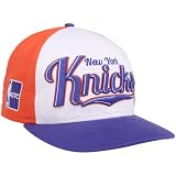 New Era New York Knicks Royal Blue-Orange-White 9FIFTY Script Wheel Snapback Adjustable Hat