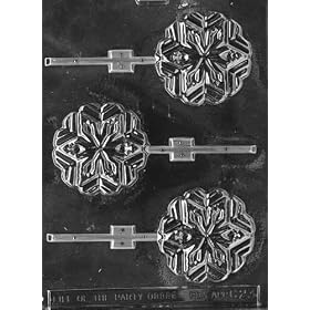 Buy SNOWFLAKE LOLLY Christmas Candy Mold Chocolate by CybrTrayd now!