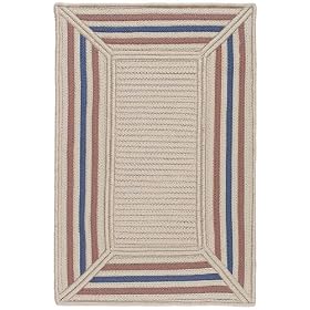 Pinstripe Border Area Rug