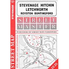 Stevenage, Hitchin, Buntingford, Baldock, Letchworth, Royston (Streetmaster Street Maps)