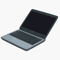 Toshiba Satellite A75-S1253 - Mobile Pentium 4 538 / 3.2 GHz - RAM 256 MB - HDD 60 GB - CD-RW / DVD - Mobility Radeon 9000 IGP - WLAN : 802.11b/g - Win XP Home - 15.4