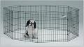 Midwest Black E-Coat 24-Inch-High Exercise Pen with Ground Stakes