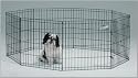 Midwest Black E-Coat 24-Inch-High Exercise Pen with Ground Stakes
