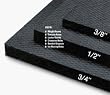 4' x 6' x 3/8" Rubber Flooring Mat