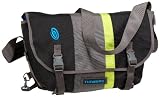Timbuk2 D-Lux Race Stripe Laptop Messenger Bag,Black/Gunmetal/Lime-Aide,M