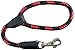 Dogs My Love 18-inch Dog Rope Leash Short X-Large (Red/Black)