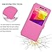BLU Life XL case, KuGi BLU Life XL case - MX style ultra-thin PU Leather Case for BLU Life XL - LTE 5.5 inch smartphone. (Rose)