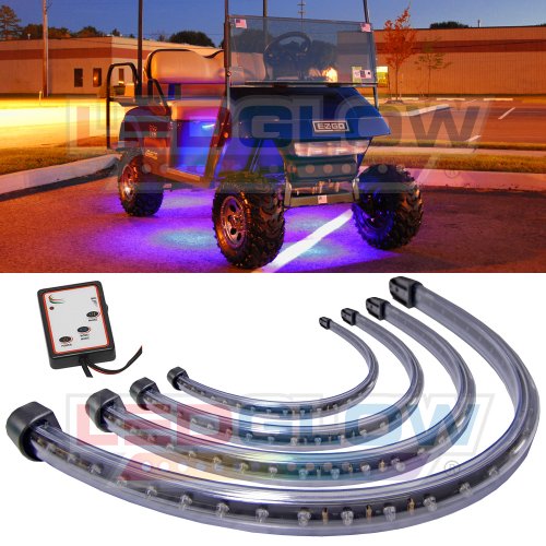 Purple LED Golf Cart Underbody Lighting Kit Monononoeaeraaa