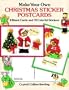 Make Your Own Christmas Sticker Postcards: 8 Blank Cards and 73 Colorful Stickers