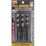 ( お徳用 3セット) TRAD 木工用ドリル刃セット 【10.5mm×3本組】 ショートタイプ インパクト対応12V以上 TWD-3105