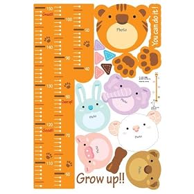 Reusable Easy Wall Applique Stickers - Child Baby Infant Height Measure Chart