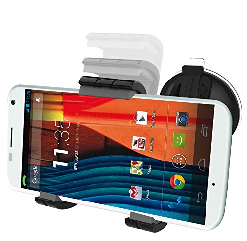 MOTO X Easy-dock Car Mount Holder [Windshield/Dashboard Cradle] New 2015 Version **Encased® LIFETIME Warranty**
