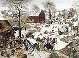 Puzzle Michèle Wilson-puzzle d art en bois pour adultes-1500 pièces-Le denombrement de Bethleem BRUEGHEL