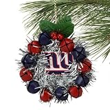 NFL New York Giants Jingle Bell Wreath Ornament