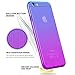 iPhone 6s Plus Case,CLONG iPhone 6 6s Plus Cover Colorful Clear Shell Slim Case Translucent Impact Resistant Flexible TPU Soft Bumper Case Protective Shell for iPhone 6/6S Plus 5.5 inch(Blue&Purple)