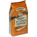 Eight O'Clock Ground Coffee, Hazelnut, 12-Ounce Bags (Pack of 4)