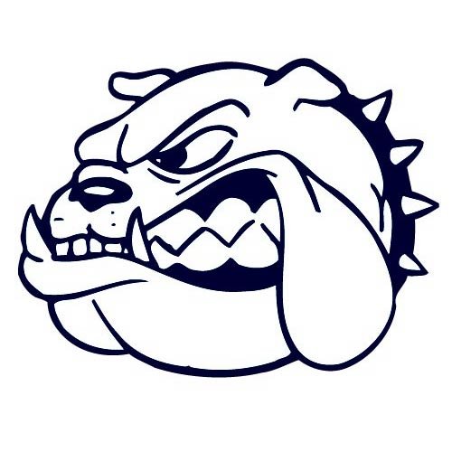 Childrens Toyshop  Sporting Goods : Bulldog Temporary Tattoos (Blue/White)