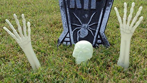 Glow In The Dark Skeleton Groundbreaker Haunted House Halloween Prop
