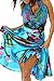 Neckholder Kleid Satin/Chiffon Türkis (3635)
