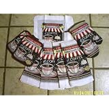 8 PIECE COFFEE DESIGN KITCHEN TOWEL SET by 