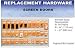 C.R. LAURENCE HD1SE CRL Screen Door Replacement Hardware Display for the Southeast