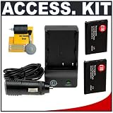 2 CTA Replacement Casio NP-20 Batteries and Mini Battery Charger for the Exilim EX-S880, EX-S770, EX-Z75, EX-Z77 Digital Cameras