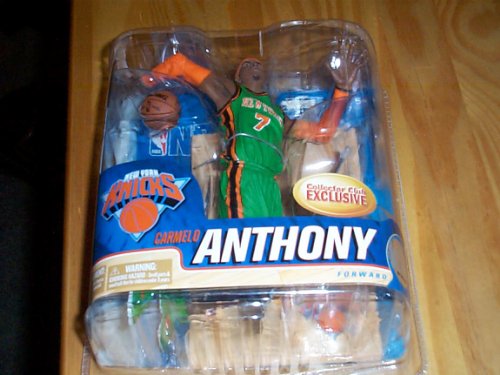 Mcfarlane Carmelo Anthony St. Patricks day collectors club exclusive figure New York Knicks
