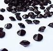 2000 Diamond Table Confetti Wedding Bridal Shower Party Decorations 1/3ct - Black