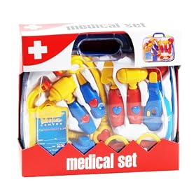 DOCTORS AND NURSES MEDICAL CASE SET KIDS PLAY TOY HOSPITAL SET