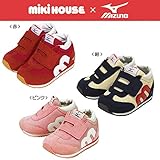 ミキハウス MIKIHOUSE×ミズノ MIZUNO コラボレーション ベビー用靴（2ndシューズ）紺